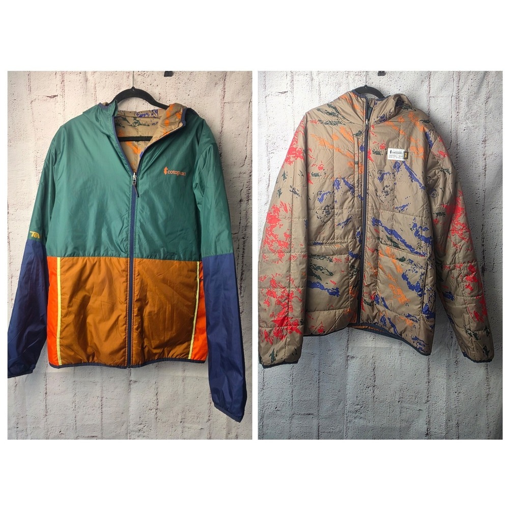 Cotopaxi Women's Green Multi Colored Teva Calido Hooded Full Zip Jacket XL